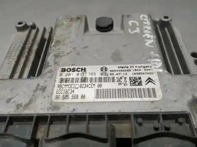 Peça sobressalente para automóvel em segunda mão centralina de motor uce por citroen c3 1.4 hdi cat (8hy / dv4ted4) 90 cv / 66 kw referências oem iam 9658556880 9654490280 0281011785  n1.z2.4.1.2