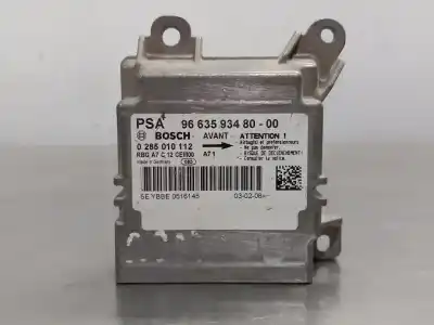 Peça sobressalente para automóvel em segunda mão Centralina De Airbag por PEUGEOT 207 Confort Referências OEM IAM 9663593480 0285010112  N1.Z2.4.5.3