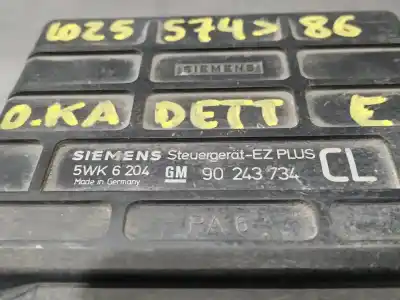 Second-hand car spare part ecu engine control for opel kadett e california berlina oem iam references 90243734  n1.z2.4.10.4