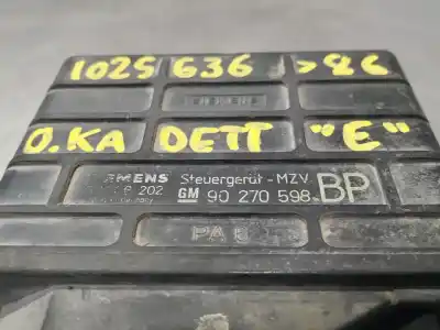 Peça sobressalente para automóvel em segunda mão centralina de motor uce por opel kadett e california berlina referências oem iam 90270598  n1.z2.4.10.4