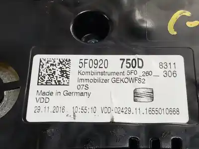 Peça sobressalente para automóvel em segunda mão quadrante por seat ateca (kh7) style referências oem iam 5f0920750d 5f0260306  n1.z2.2.12.3