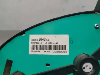 Peça sobressalente para automóvel em segunda mão quadrante por peugeot partner (s2) combi plus referências oem iam 9659364380  n1.z2.2.12.4