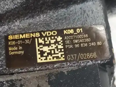 Peça sobressalente para automóvel em segunda mão bomba de injeção por ford c-max (cb3) ghia referências oem iam 9683624080 a2c27100268  n2.z1.26.1.3