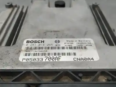 Second-hand car spare part ecu engine control for dodge avenger 2.0 crd oem iam references p05033700af 0281014265  n1.z2.4.8.3