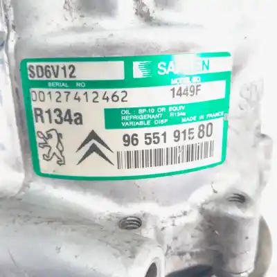 Pezzo di ricambio per auto di seconda mano compressore aria condizionata per peugeot 307 break / sw (s1) sw clim riferimenti oem iam 9655191580  