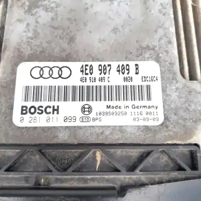 Автозапчастина б/у ебу контролер двигуна для audi a8 (4e2) 4.0 tdi quattro посилання на oem iam 4e0907409b  