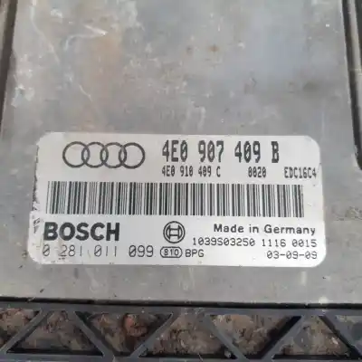 Автозапчастина б/у ебу контролер двигуна для audi a8 (4e2) 4.0 tdi quattro посилання на oem iam 4e0907409b  