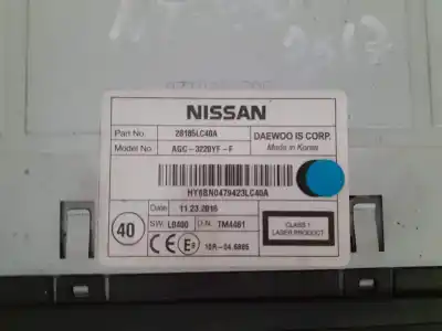 Автозапчасти б/у аудиосистема / радио cd за nissan nt400 cabstar (01/20214->) 3.0 diesel ссылки oem iam agc3220yff  