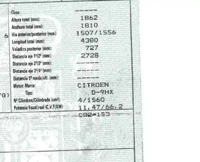 Second-hand car spare part complete engine for citroen berlingo cuadro sx oem iam references 9hx  