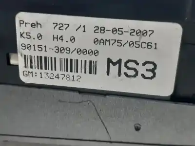 Gebrauchtes Autoersatzteil steuerung der heizung / klimaanlage zum opel zafira b cosmo oem-iam-referenzen 13247812  