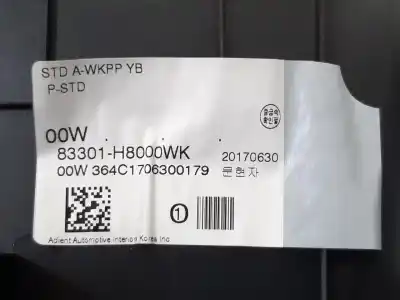 Second-hand car spare part left rear door trim for kia rio (yb) drive oem iam references 83301h8000wk