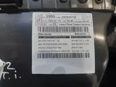 Автозапчасти б/у обивка задней левой двери за seat leon st (5f8) reference edition 116 cv / 85 kw ссылки oem iam 5f9867211c  