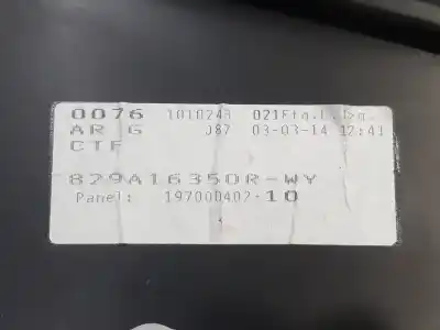 Second-hand car spare part left rear door trim for renault captur intens 90 cv / 66 kw oem iam references 829a16350r  