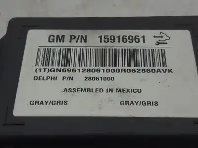 Second-hand car spare part electronic module for chevrolet captiva 2.0 vcdi lt oem iam references 15916961  