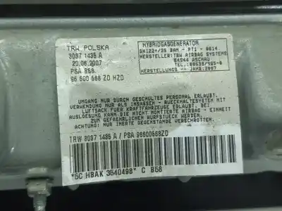 Автозапчастина б/у передня подушка безопасности для citroen c4 picasso i monospace (ud_) 1.6 hdi посилання на oem iam 96600568zd  