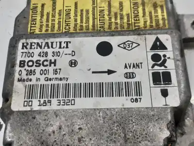 Автозапчасти б/у блок управления подушками безопасности за renault clio ii fase i (b/cbo) 1.2 ссылки oem iam 7700428310d