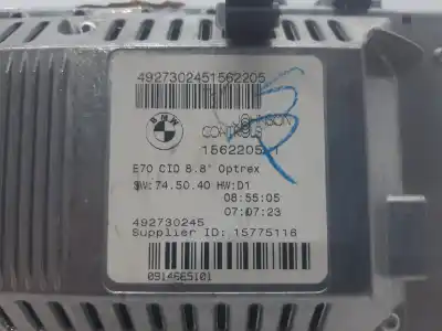 Tweedehands auto-onderdeel multifunctioneel display voor bmw x5 (e70) 3.0d oem iam-referenties 65509194064  