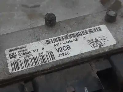 Peça sobressalente para automóvel em segunda mão centralina de motor uce por ford fiesta (cb1) motor 1.6 ltr. - 70 kw tdci cat referências oem iam av2112a650cb  