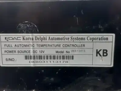Peça sobressalente para automóvel em segunda mão comando de sofagem (chauffage / ar condicionado) por chevrolet lacetti sx referências oem iam 96615415  