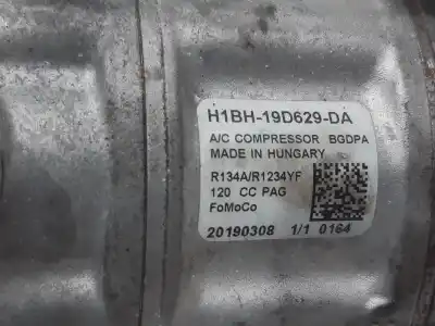 Second-hand car spare part air conditioning compressor for ford transit courier trend oem iam references h1bh19d629da  