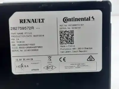 Peça sobressalente para automóvel em segunda mão módulo eletrônico por renault kadjar zen referências oem iam 282759572r  