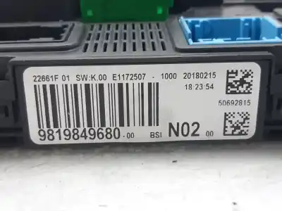 Second-hand car spare part bsi control unit for peugeot 208 style oem iam references 9819849680