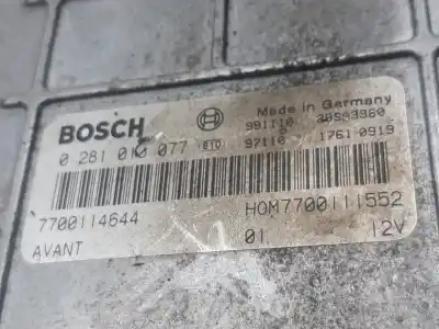 Автозапчасти б/у блок управления двигателем за renault scenic (ja..) 1.9 dti diesel cat ссылки oem iam 7700114644  