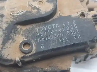 Автозапчасти б/у МОТОР ПЕРЕДНЕГО СТЕКЛООЧИСТИТЕЛЯ за TOYOTA HILUX (KUN)  ссылки OEM IAM 851100K060  