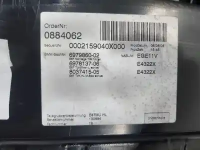 Piesă de schimb auto la mâna a doua copie usa spate stânga pentru bmw serie 1 berlina (e81/e87) 118d referințe oem iam 51426975319  