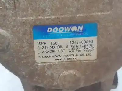 Peça sobressalente para automóvel em segunda mão compressor de ar condicionado a/a a/c por kia sorento (bl) (2002->) 2.5 crdi referências oem iam 1224033300