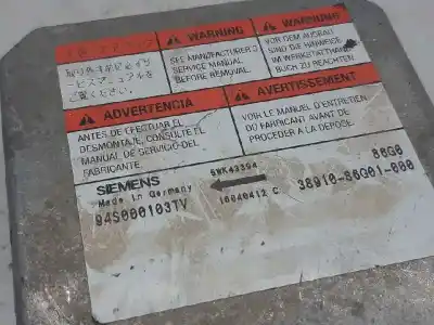 Автозапчастина б/у блок управління подушками безпеки для suzuki ignis rm (mh) básico посилання на oem iam 3891086g01  