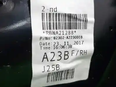 Автозапчасти б/у обивка передней правой двери за kia ceed tech 99 cv / 73 kw ссылки oem iam 82302a2230deb  