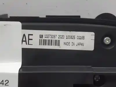 Peça sobressalente para automóvel em segunda mão comando de sofagem (chauffage / ar condicionado) por opel insignia a sedán (g09) 2.0 cdti (69) referências oem iam 13273097  