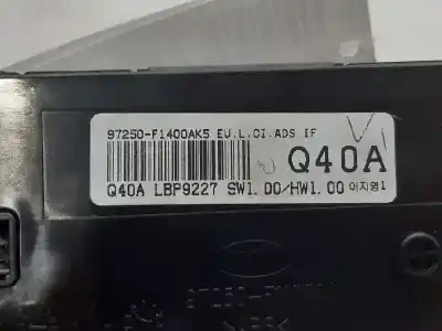 Peça sobressalente para automóvel em segunda mão comando de sofagem (chauffage / ar condicionado) por kia sportage iv (ql, qle) 1.7 crdi referências oem iam 97250f1400ak5