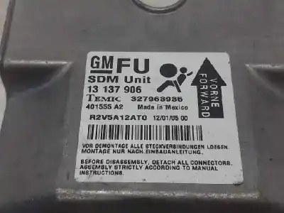 Second-hand car spare part airbag control unit for opel astra h caravan enjoy oem iam references 13137906