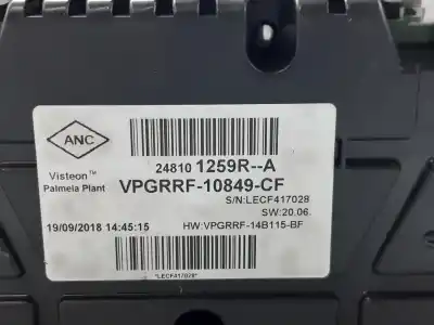 Автозапчасти б/у приборная доска за renault clio iv (bh_) 0.9 tce 90 ссылки oem iam 248101259r  