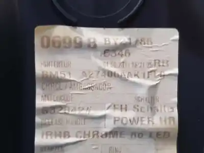 Peça sobressalente para automóvel em segunda mão forra / revestimento da porta traseira direita por ford focus lim. (cb8) titanium referências oem iam bm51a27406aa