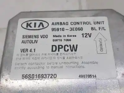 Peça sobressalente para automóvel em segunda mão centralina de airbag por kia sorento (bl) (2002->) 2.5 crdi referências oem iam 959103e060