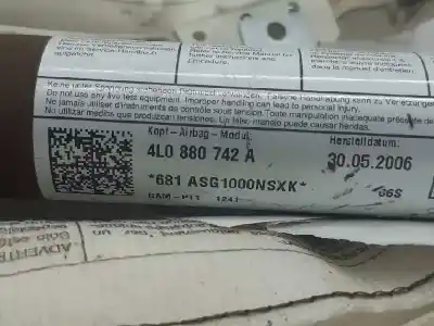 Автозапчасти б/у передняя правая подушка безопасности за audi q7 (4l) 3.0 tdi ссылки oem iam 4l0880742a  