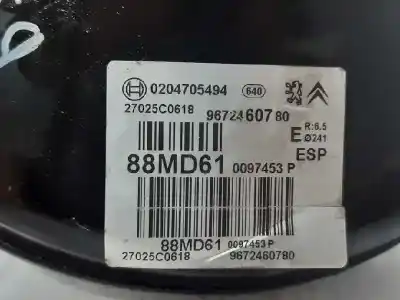 Second-hand car spare part brake servo for peugeot 208 i (ca_, cc_) 1.2 vti 82 oem iam references 9672460780