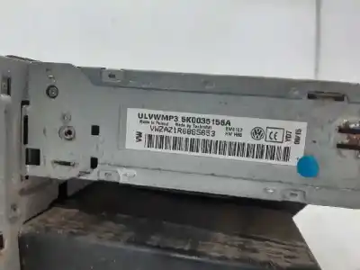 Second-hand car spare part audio system / radio cd for volkswagen caddy ka/kb (2c) kasten oem iam references 5k0035156  