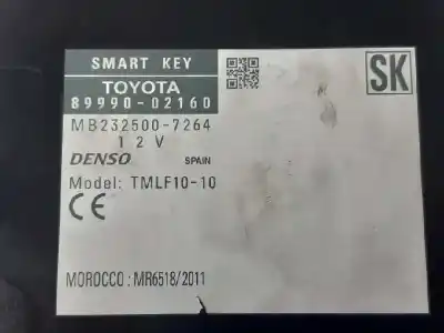 Second-hand car spare part electronic module for toyota auris active oem iam references 8999002160  