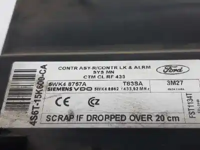 Second-hand car spare part electronic module for ford fiesta (cbk) ambiente oem iam references 5wk48757a  