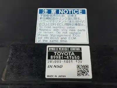 Second-hand car spare part electronic module for toyota prius (nhw30) plug-in hybrid advance oem iam references 8998147650