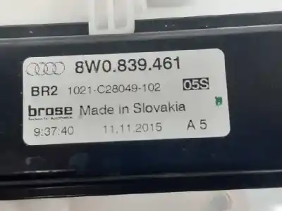 Автозапчасти б/у регулятор стекла заднего левого за audi a4 b9 (8w2, 8wc) 2.0 tdi ссылки oem iam 8w0839461  