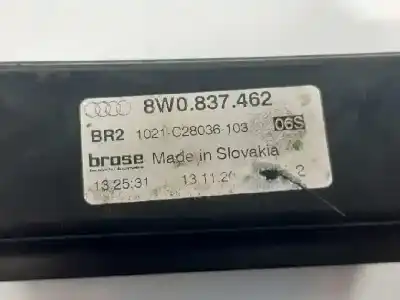 Автозапчасти б/у регулятор стекла переднего правого за audi a4 b9 (8w2, 8wc) 2.0 tdi ссылки oem iam 8w0837462  