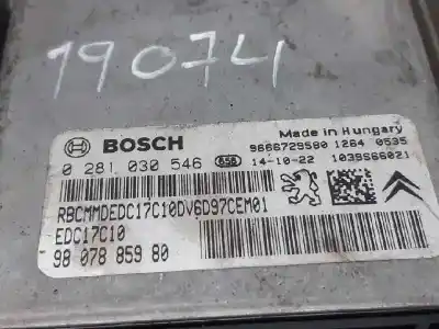 Автозапчастина б/у ебу контролер двигуна для peugeot 208 i (ca_, cc_) 1.6 hdi посилання на oem iam 9807885980  