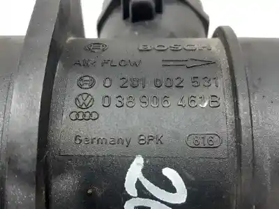 Peça sobressalente para automóvel em segunda mão medidor de massa de ar por seat leon (1p1) reference referências oem iam 038906461b
