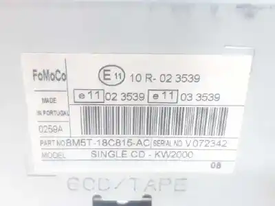 Автозапчасти б/у аудиосистема / радио cd за ford transit connect (tc7) kasten city light (2009->) ссылки oem iam 8m5t18c815ac  