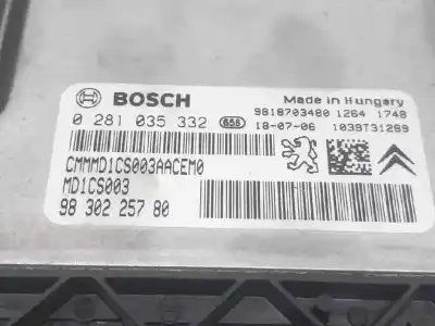 Peça sobressalente para automóvel em segunda mão centralina de motor uce por peugeot 308 allure referências oem iam 9830225780